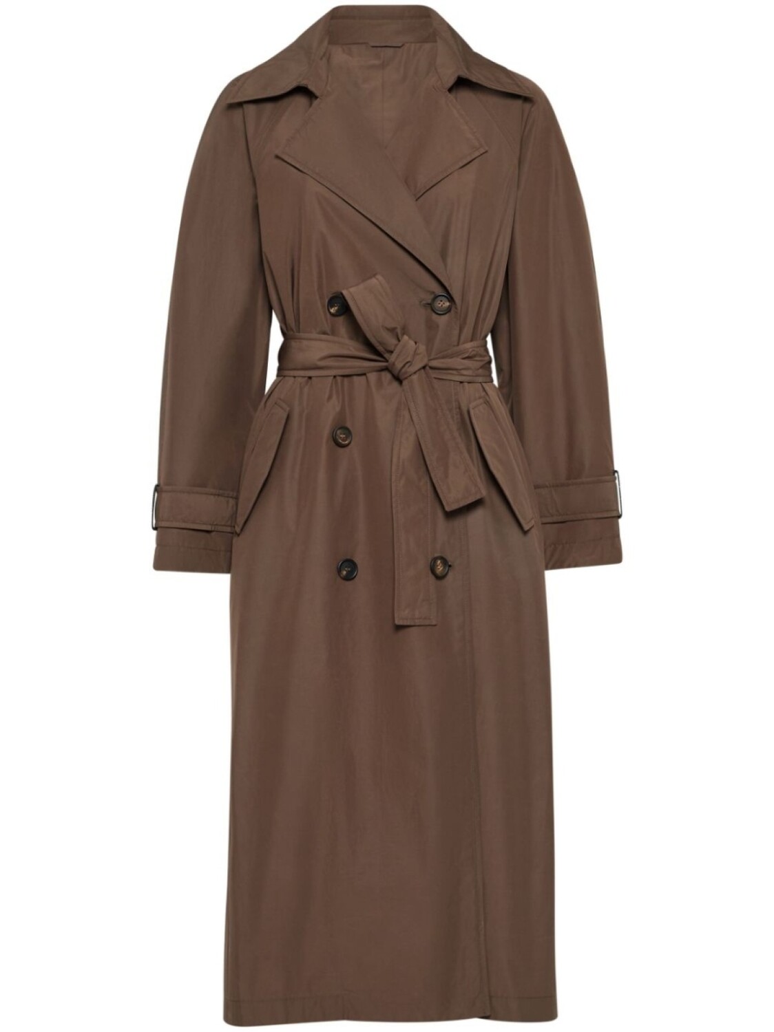 

Тренч с декором Monili Brunello Cucinelli, коричневый
