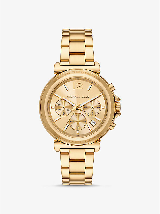 

Крупные часы Maren золотистого оттенка Michael Kors, золотой