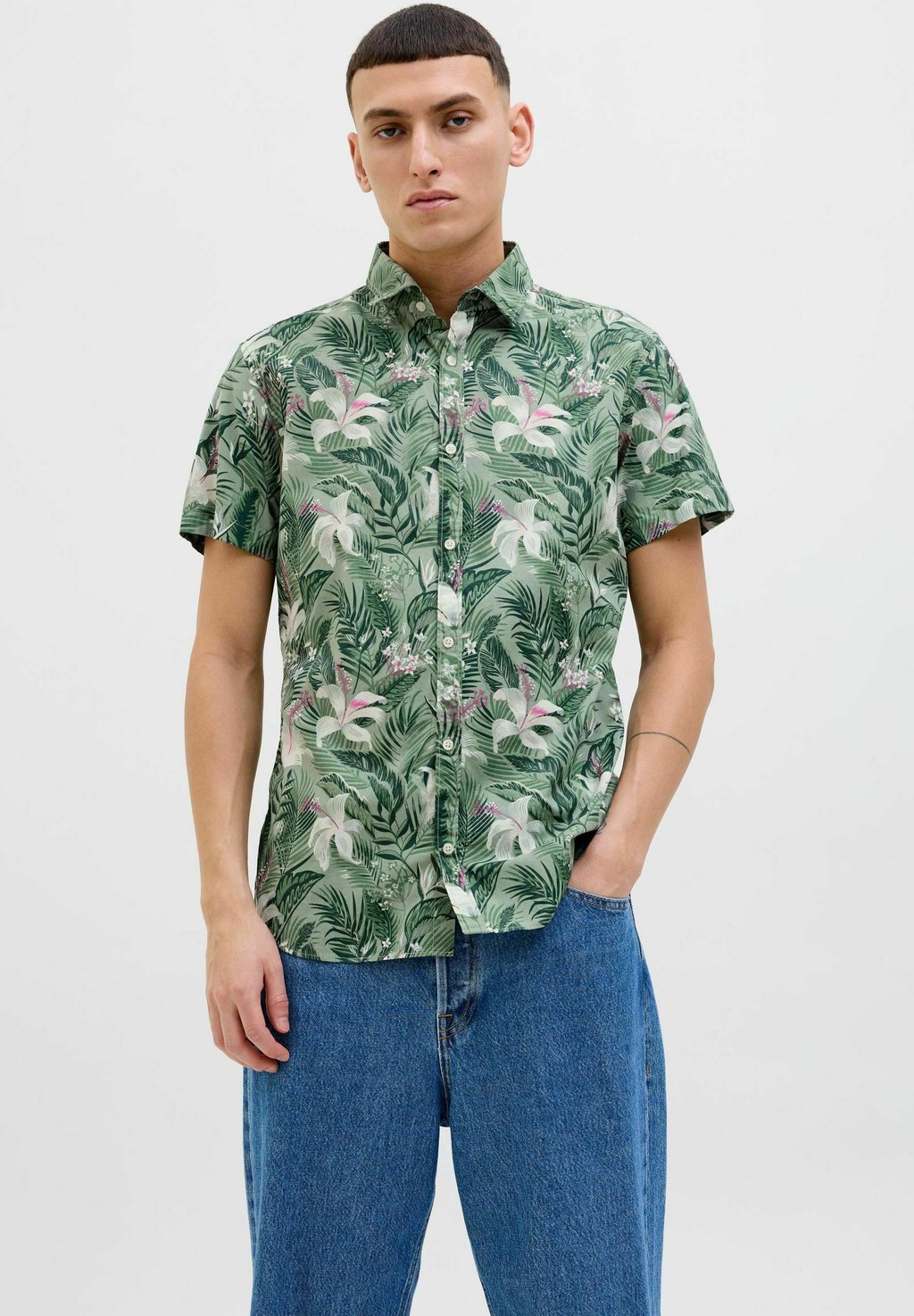 

Рубашка JJHAWAII AOP Jack & Jones, светло-зеленый