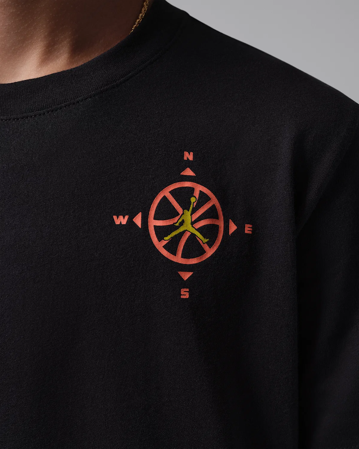 Детская футболка Jumpman Compass Jordan, Black — фото 4
