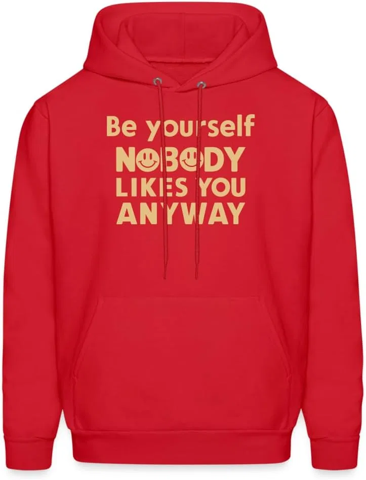Толстовка Be Yourself Nobody Likes You Anyway Unisex, футболка Funny Smile Meme Face, футболка Humor Sarcastic Generic, зеленый — фото 4