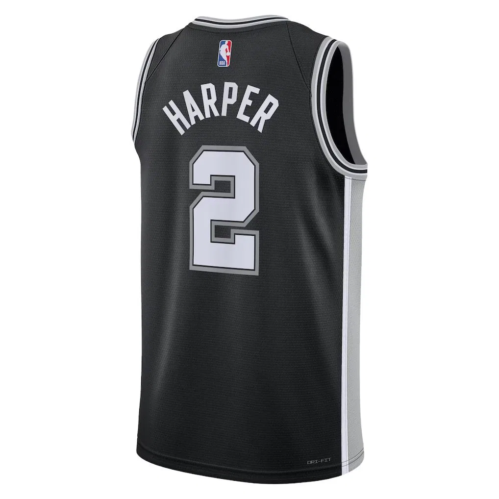 Майка баскетбольная мужская Dri Fit NBA Icon Edition Swoosh 2025 Nike, Black — фото 3