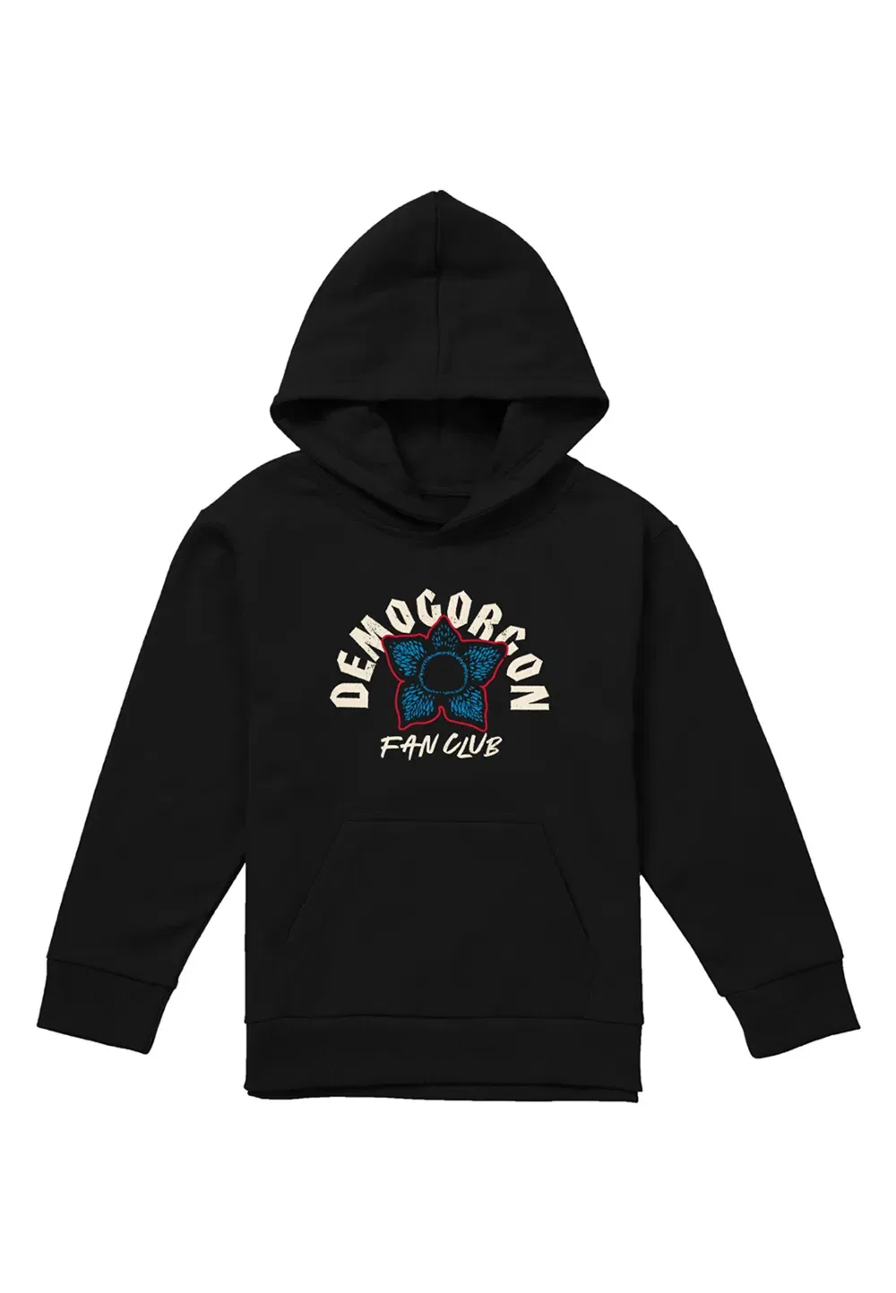 Детская худи Stranger Things Demogorgon Fan Club, черный, черный — фото 4