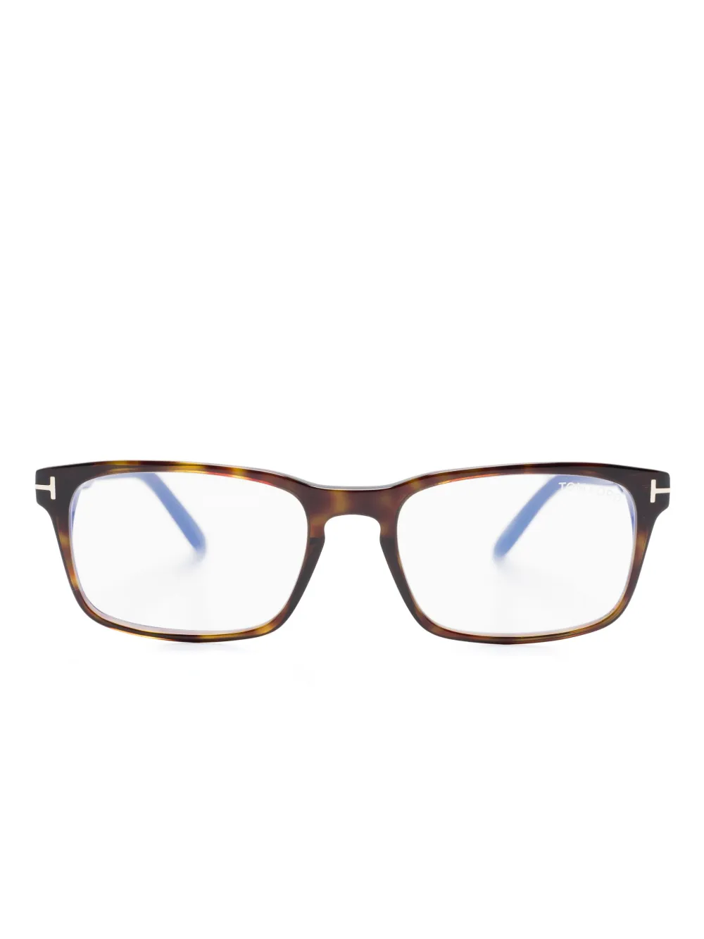 

Очки в прямоугольной оправе TOM FORD Eyewear, коричневый