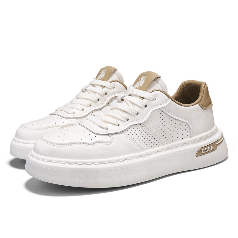 U.S. POLO ASSN. Мужские низкие скейтерские кроссовки Beige Apricot, цвет Beige Apricot — фото 4