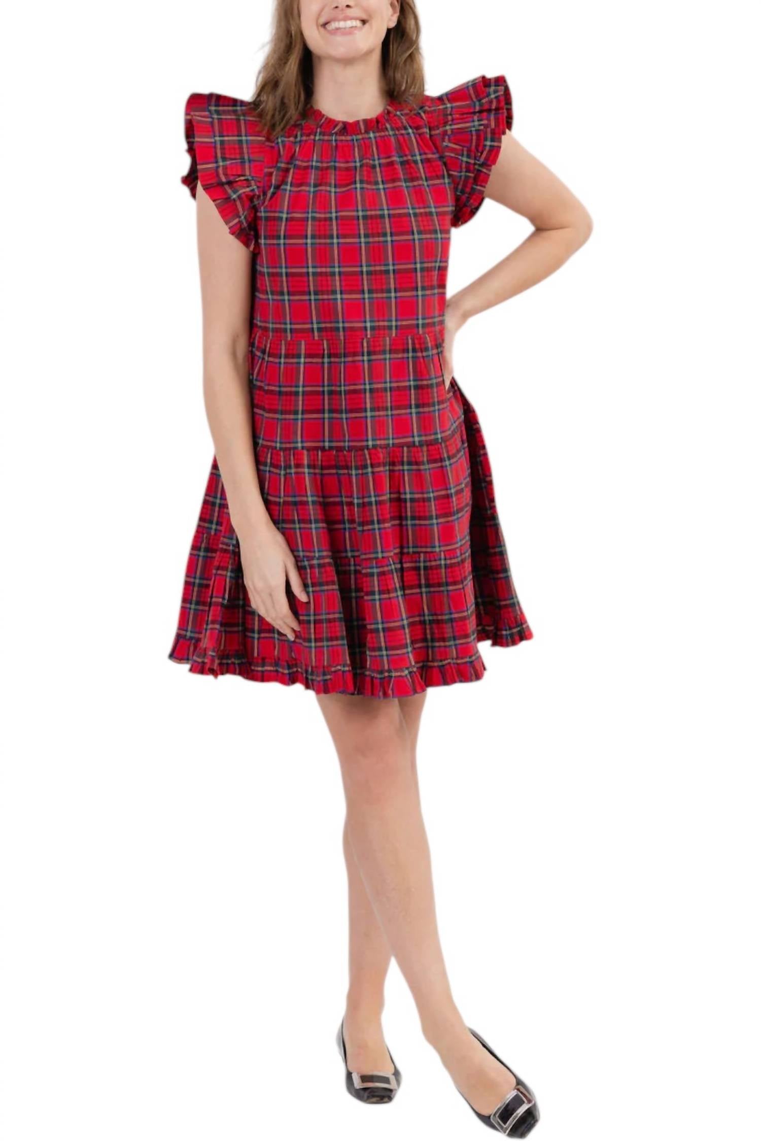 

Платье в клетку с омелой Sail to Sable, Plaid