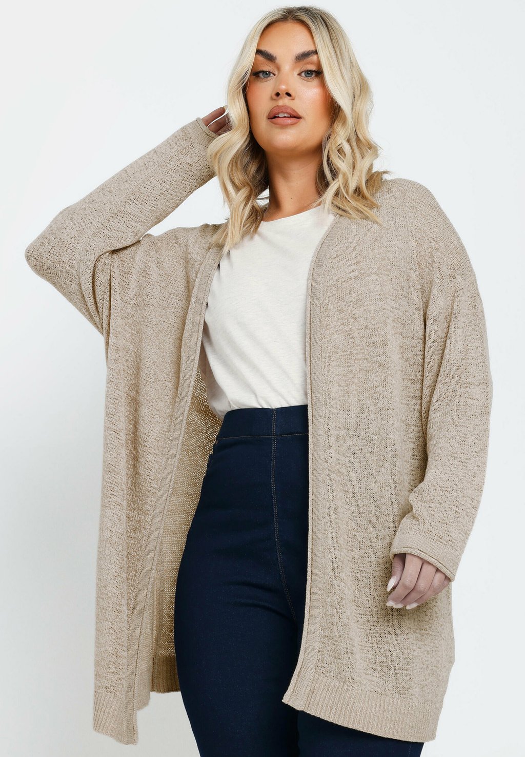 

Кардиган TAPE MIDI Yours Clothing, коричневый
