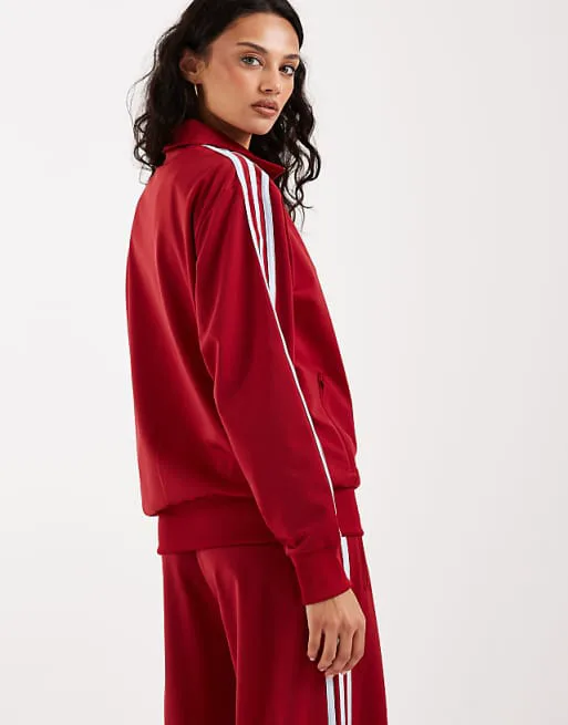 Свободный спортивный топ adidas Originals Firebird темно-красного и синего цветов — эксклюзивно для ASOS — фото 4
