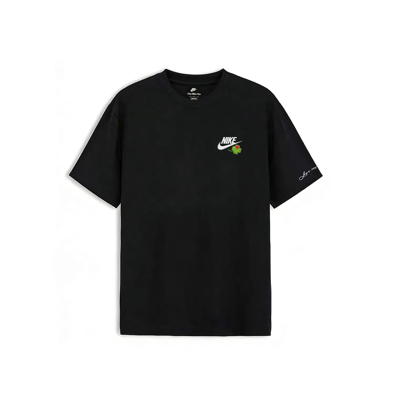 Футболка повседневная с вышивкой Nike Sportswear черная
