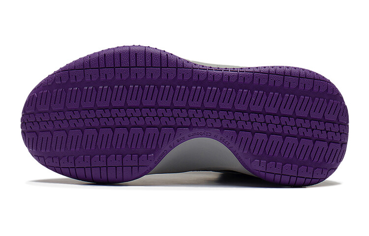 Баскетбольные кроссовки Thunder Rim MID для детей GS Mid-top черные/серые/фиолетовые Lining Young — фото 4