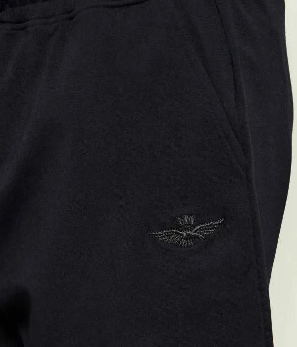Шорты regular fit Aeronautica Militare, черный — фото 4