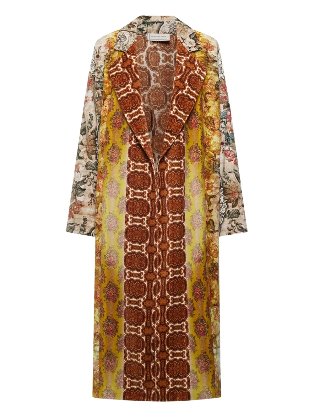 

Пальто с цветочным узором и лацканами Pierre-Louis Mascia, красный