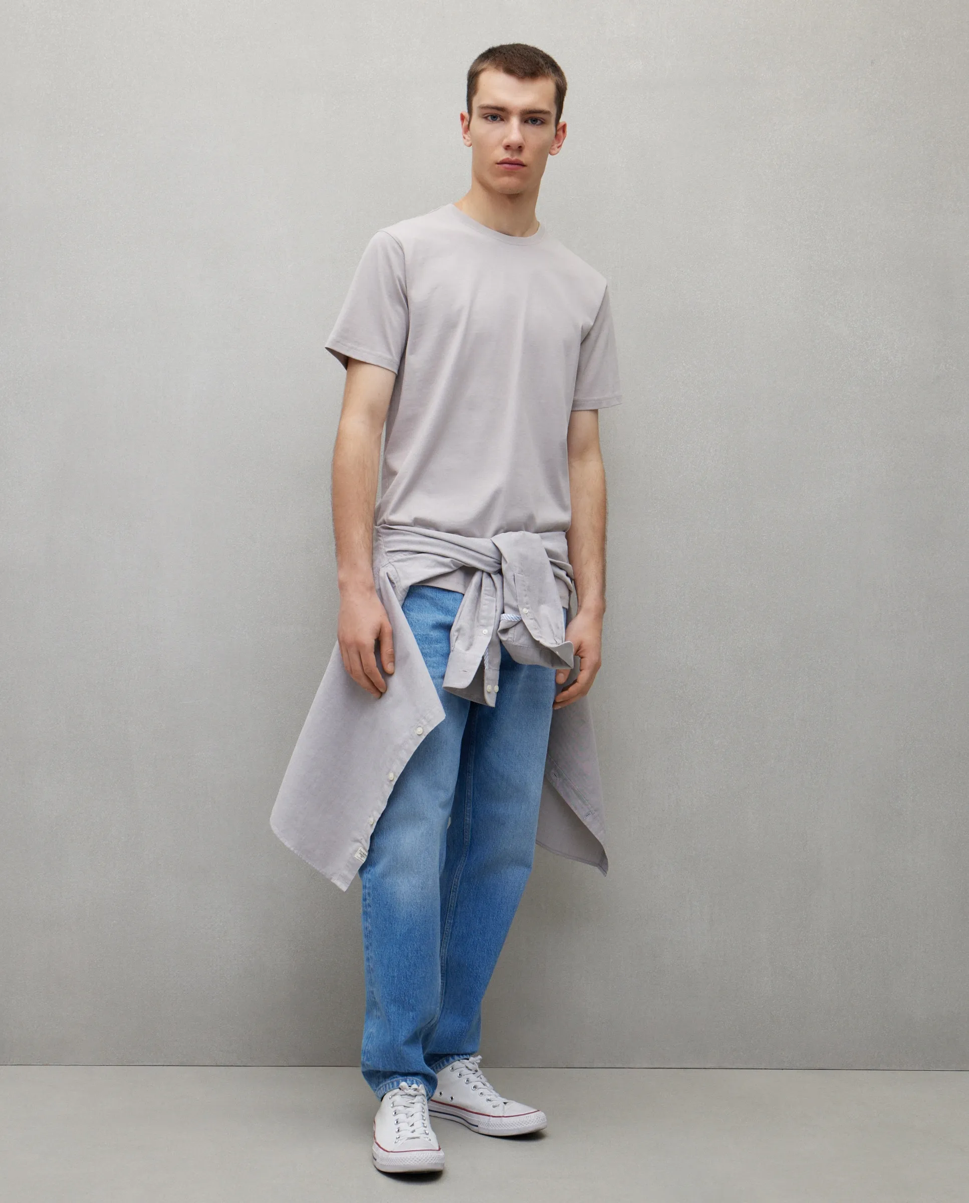 

Мужская однотонная футболка Easy Wear, серый