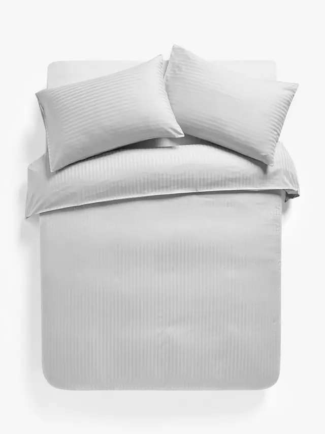 

Комплект пододеяльников John Lewis Soft and Silky Satin Stripe 400 Thread Count Duvet, цвет grey/multi