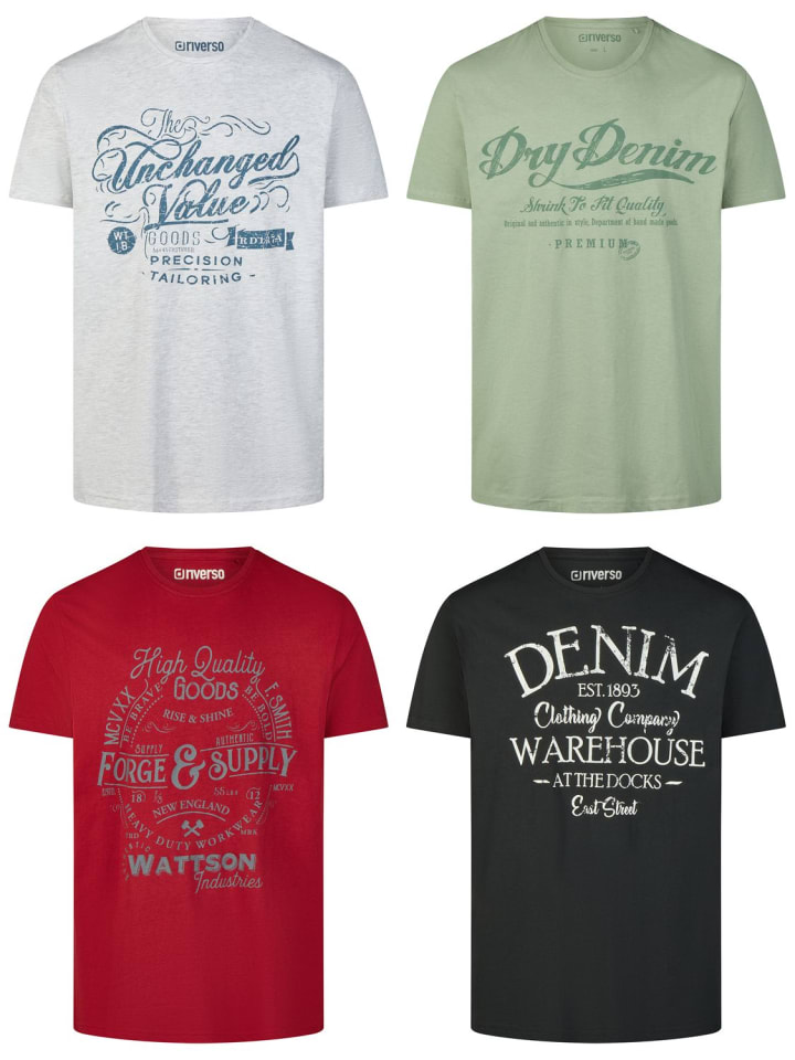 

Набор из 4 разноцветных футболок RIVLeon