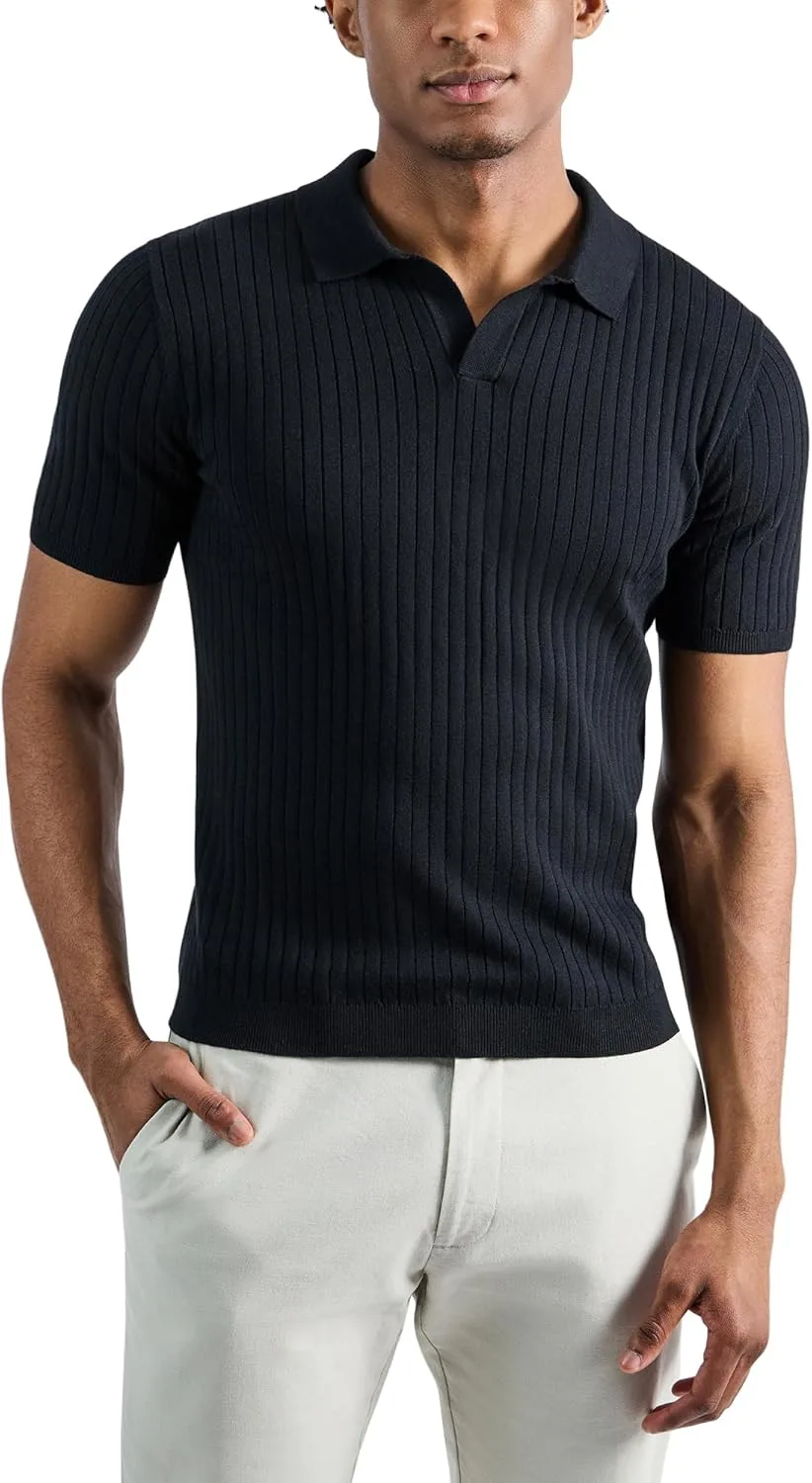 

Haggar мужская вязаная поло с коротким рукавом