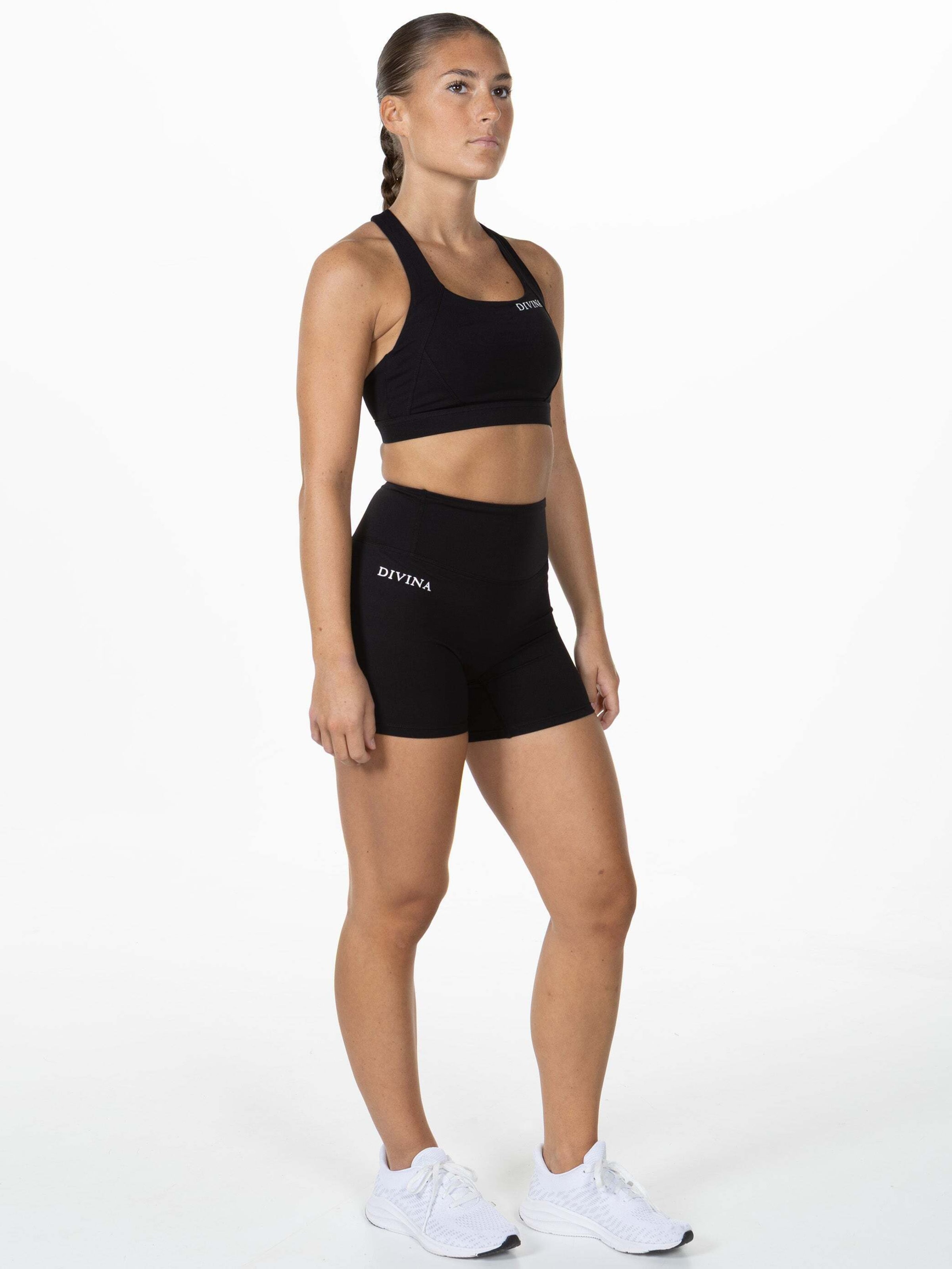 

Divina Спортивный бюстгальтер-бралетт 'Valens' в черном цвете
