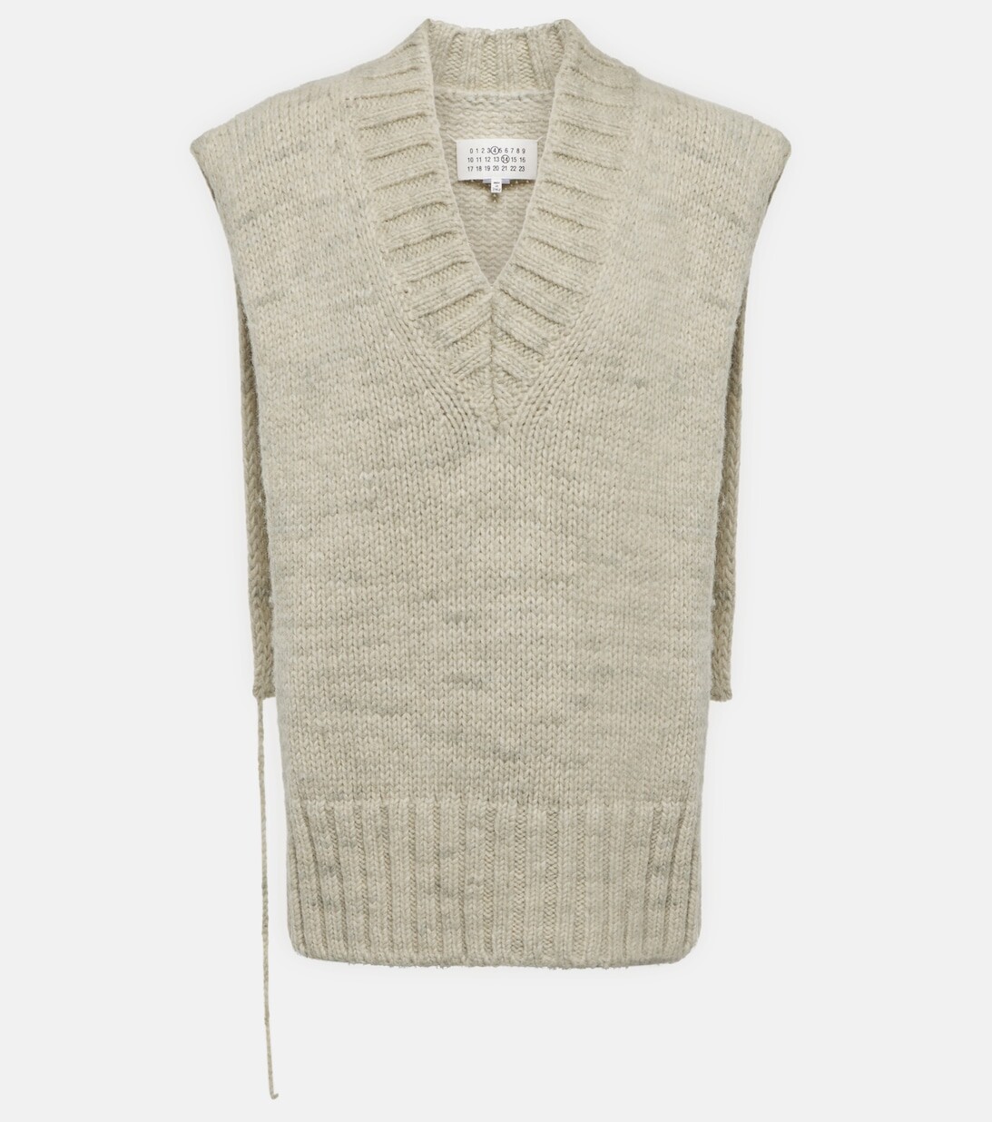 

Свитер из альпаки, хлопка и шерсти MAISON MARGIELA, зеленый
