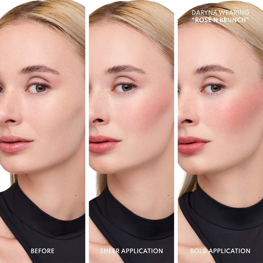 Бальзам-пудра Yummy Skin Blurring Balm Powder Flushed - матовый оттенок для щек и губ. Danessa Myricks Beauty, 0.21 oz /6 g, Rosé N Brunch — фото 2