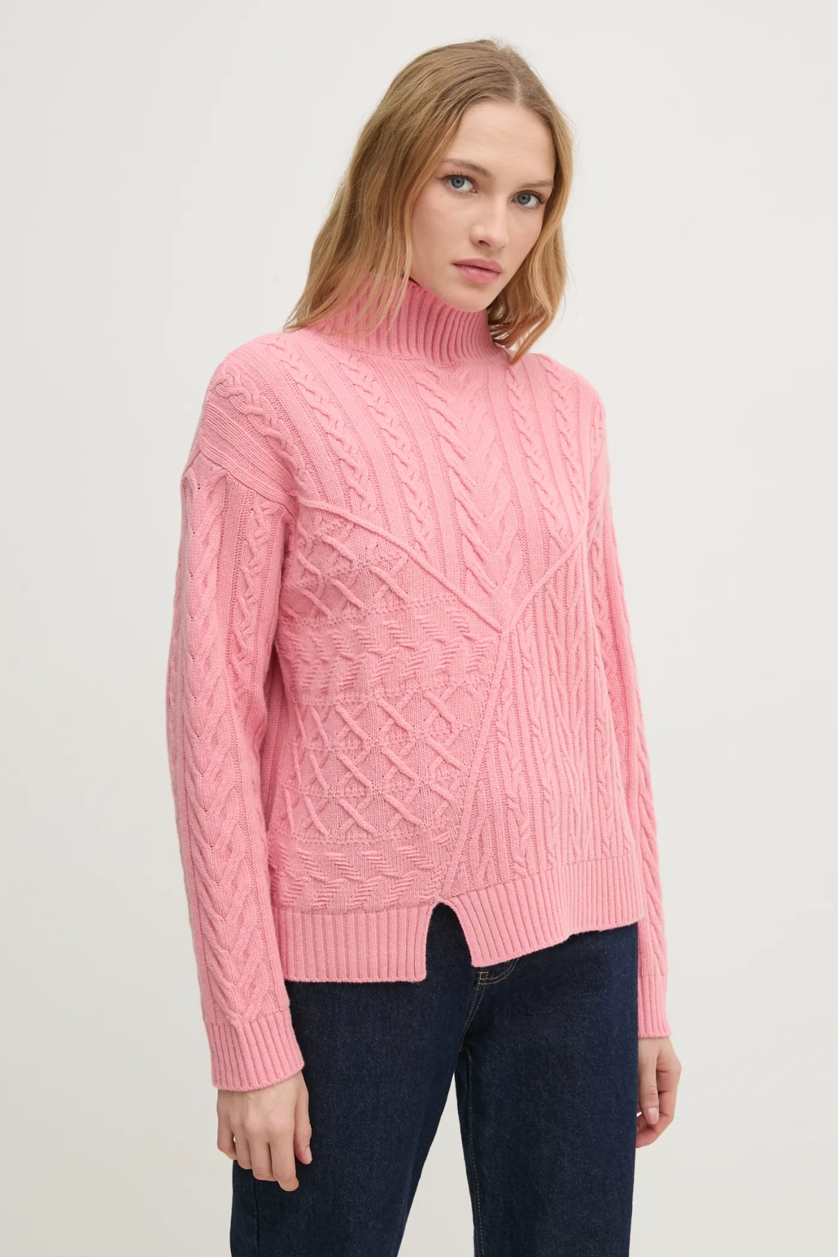 

Шерстяной свитер United Colors of Benetton, розовый
