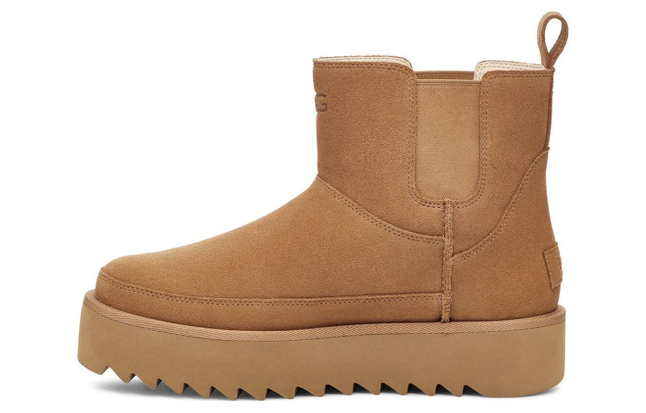 Ботинки UGG Chelsea на платформе, коричневый