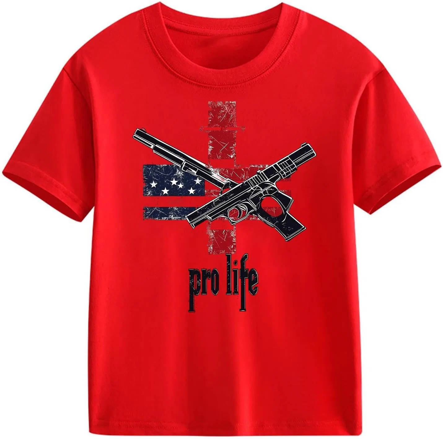 Футболка детская American Flag Graphic, Zzalalana, Red — фото 4