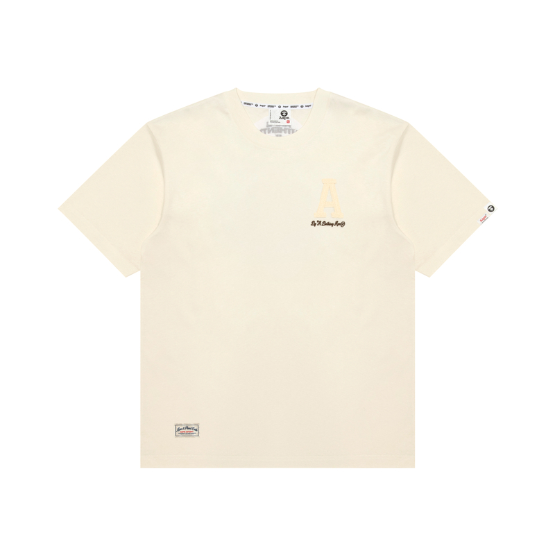 

Футболка мужская с круглым вырезом, умеренный прямой крой Aape, бежевый iva