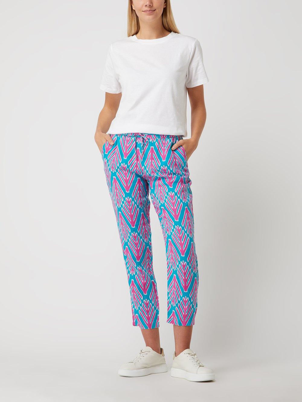 

Льняные брюки длиной 7/8 Christian Berg Woman, изумрудный