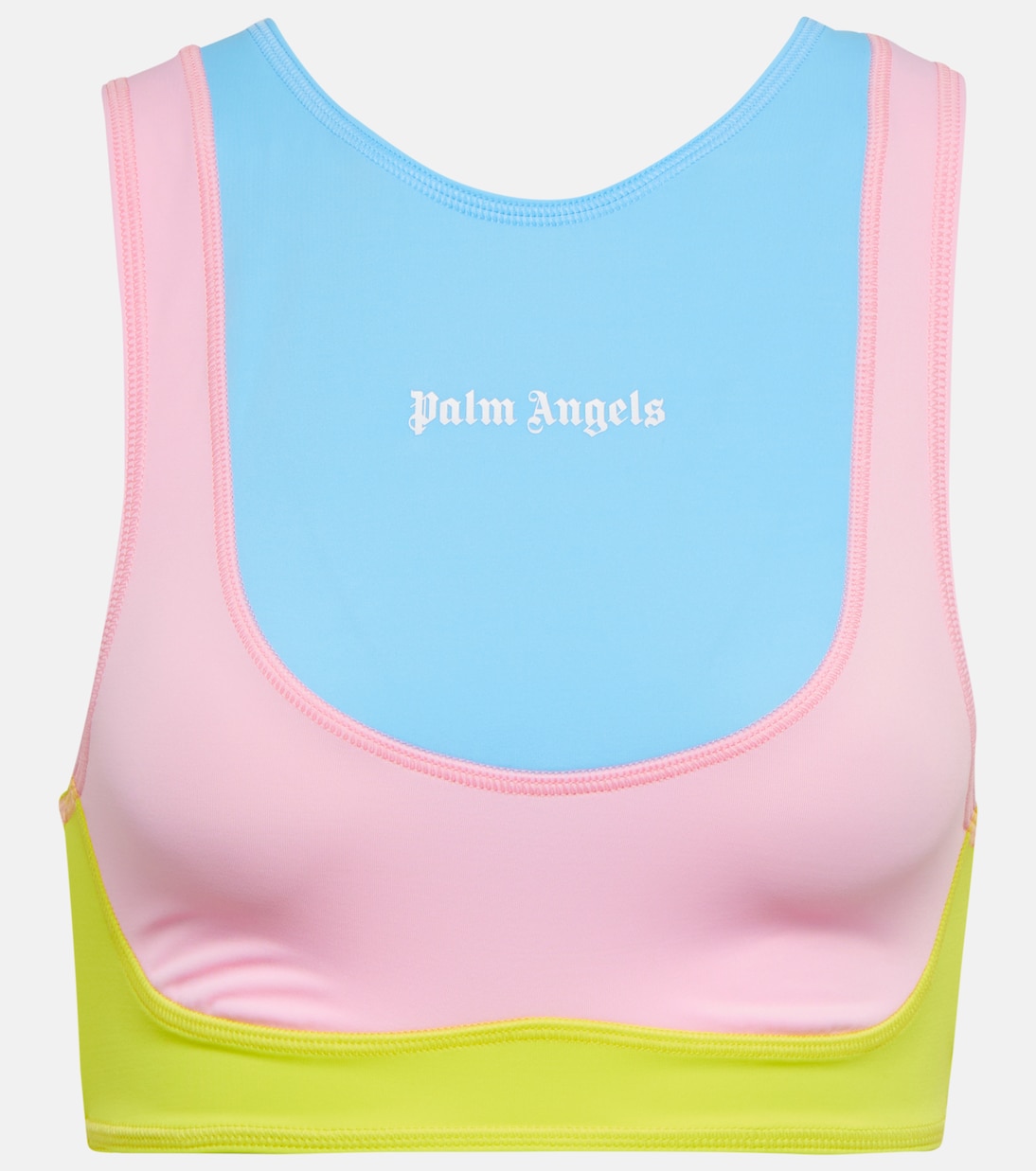 

Спортивный бюстгальтер с логотипом Palm Angels, Multi White