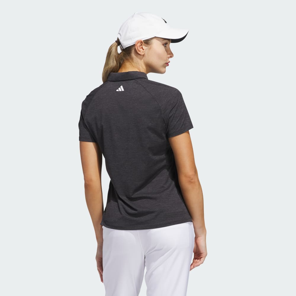 Спортивная футболка Adidas Ultimate365 Heathered Twistknit Polo Shirt, цвет Black/Grey Four — фото 2