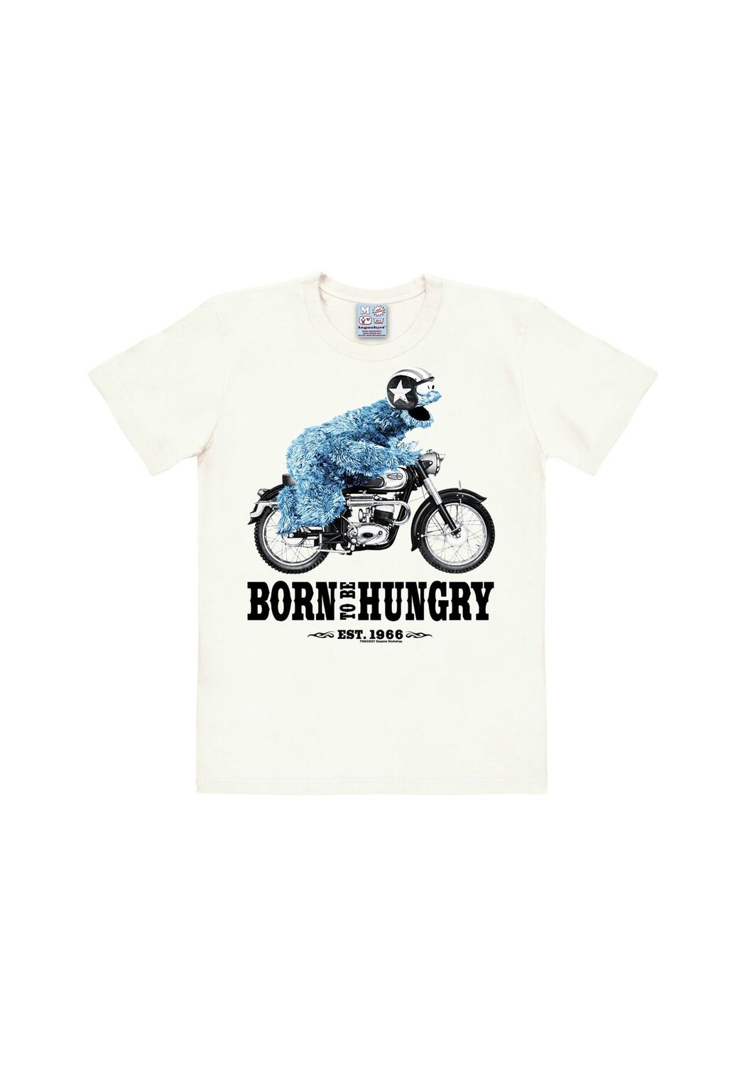 

Футболка Easyfit Cookie Monster — Born To Be Hungry LOGOSHIRT, цвет Almost White