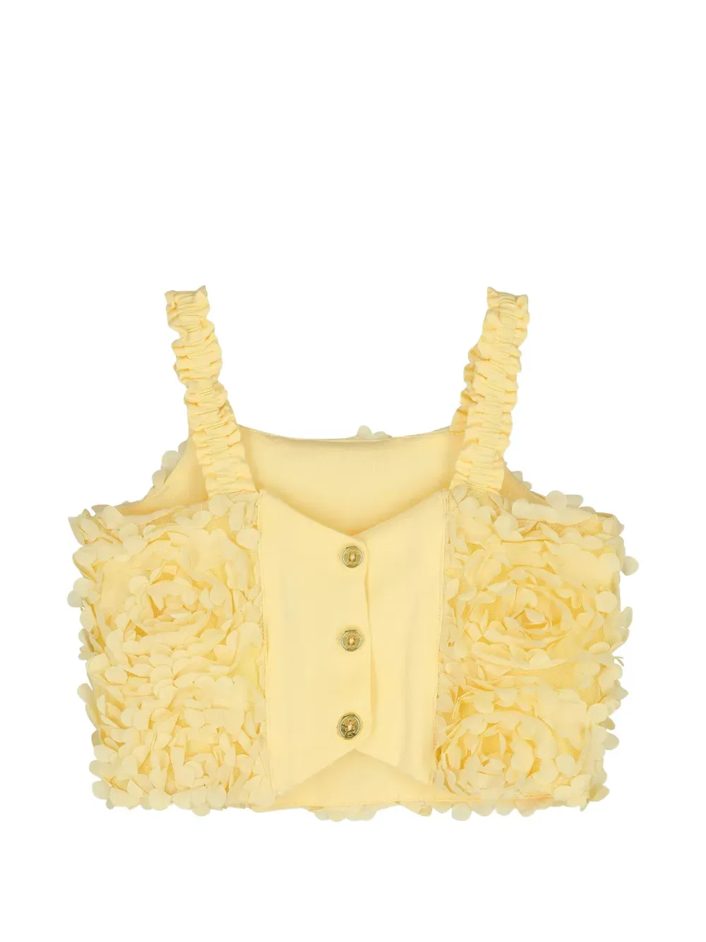 Топ Paeton с 3D розами на бретельках Angel'S Face Kids, желтый
