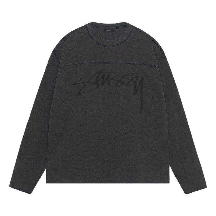 

Свитер Stussy Pigment Dyed Football Crew, Washed Black
