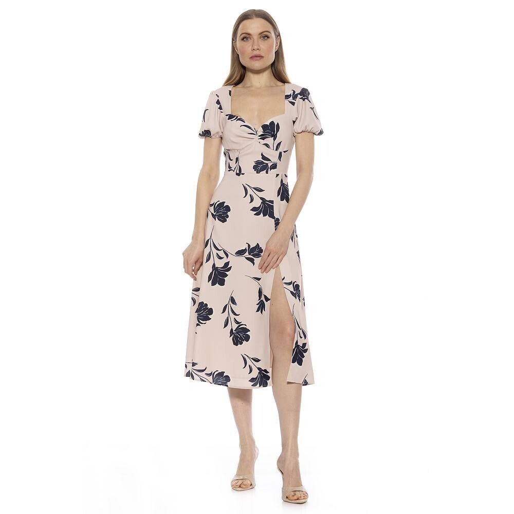 

Женское платье миди ALEXIA ADMOR Gracie Sweetheart, цвет Beige Floral
