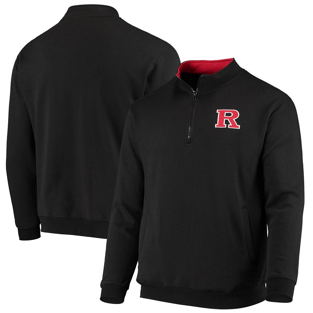 

Мужская черная куртка Colosseum Rutgers Scarlet Knights Tortugas с молнией на четверть с логотипом, цвет Rut Black