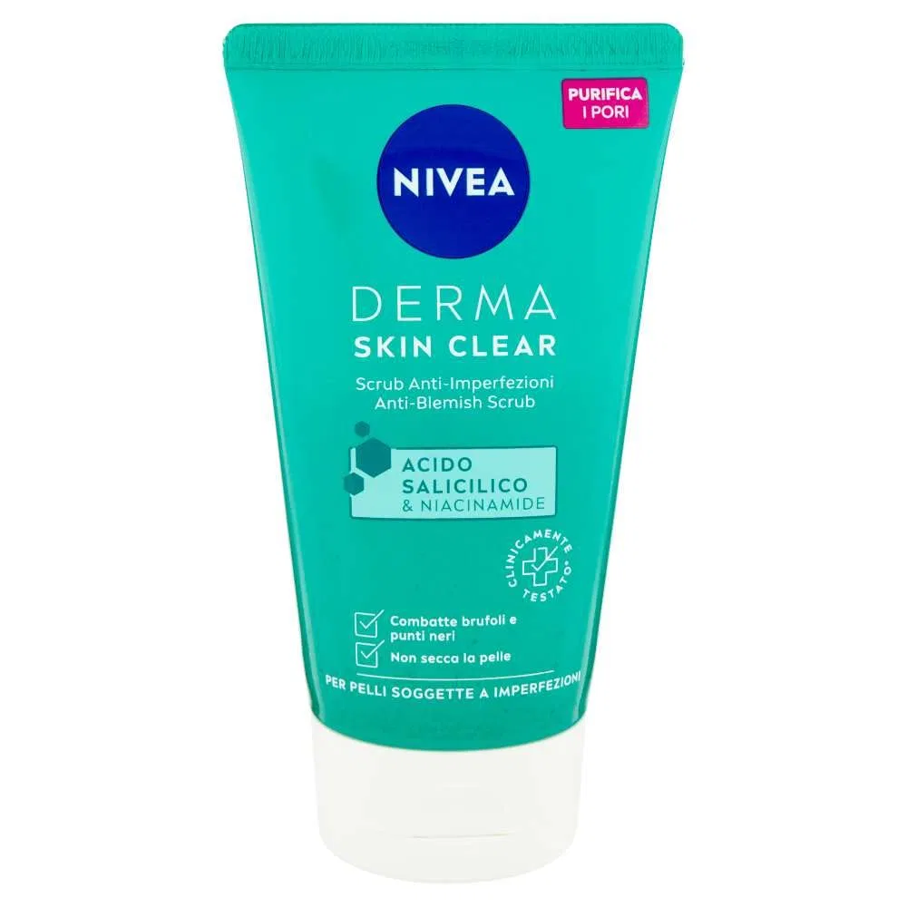 Отшелушивающий скраб для лица NIVEA Derma Skin Clear для проблемной кожи Nivea