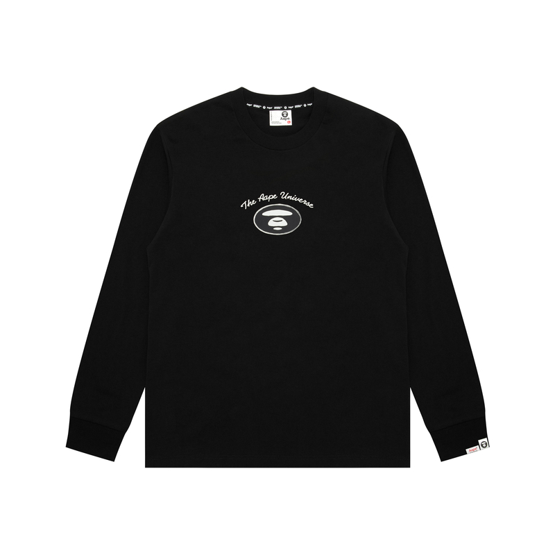 

Футболка с длинным рукавом A Bathing APE Ape Head Aape, черный