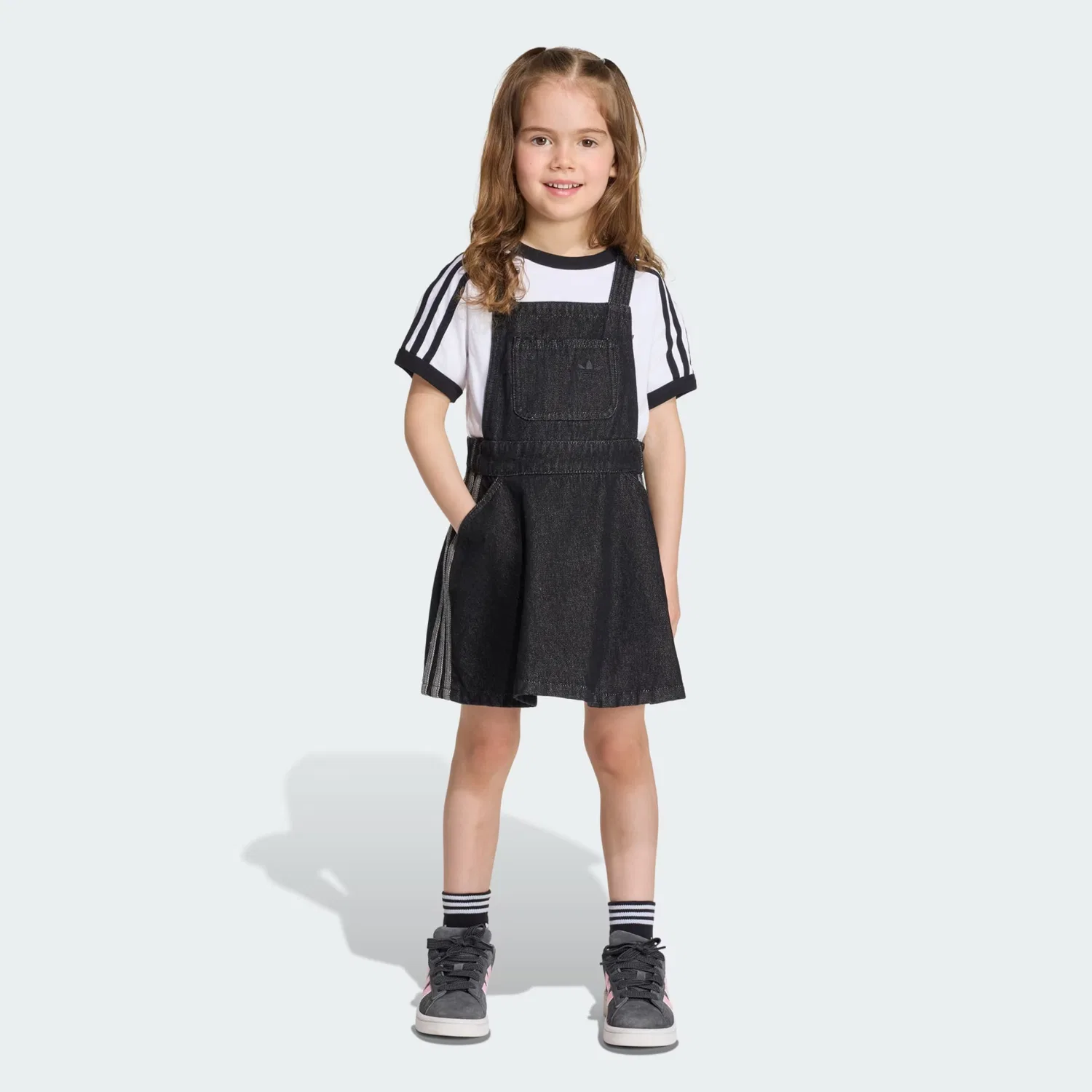 Юбка Adidas Originals из черного денима — фото 2