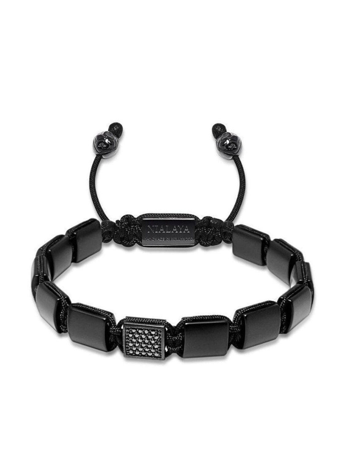 

Браслет с бусинами и подвесками Nialaya Jewelry, черный