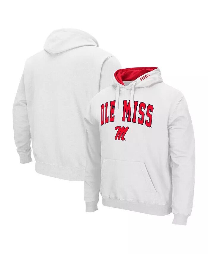 

Мужская толстовка с капюшоном Ole Miss Rebels Arch & Team Logo 3.0 Colosseum, белый
