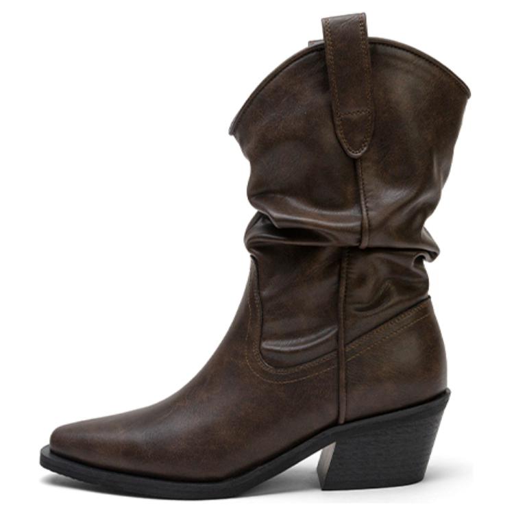 TOOMANYSHOES Осенние воспоминания, женские ботинки на щиколотку, кофе, цвет Coffee
