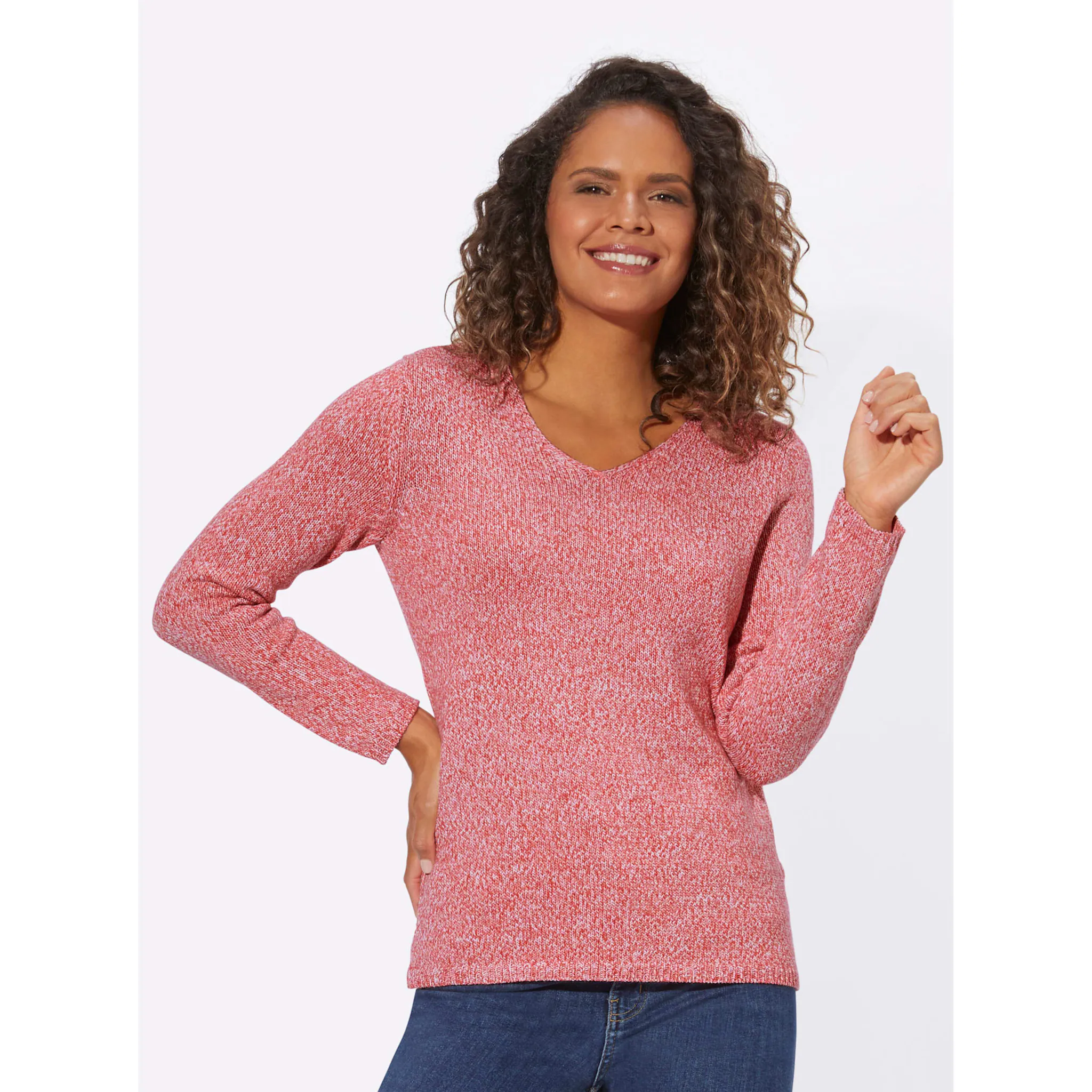 

Повседневный образ Вязаный джемпер "Пуловер" Casual Looks, зеленый