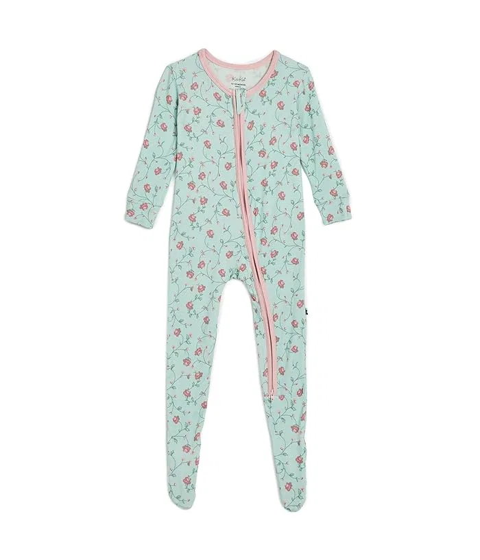 Пижама-слип с принтом двухсторонняя молния Kickee Pants Kids, Desert Rose Soccer