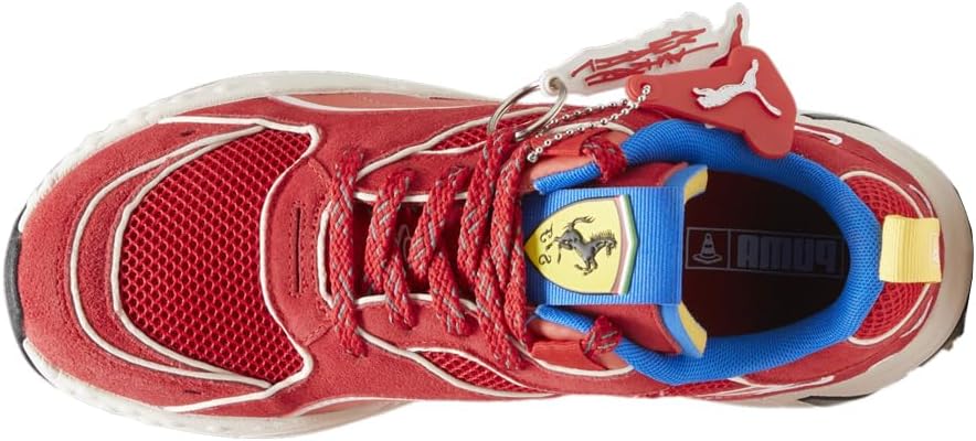Мужские кроссовки PUMA Scuderia Ferrari Joshua Vides Rs Trck на шнуровке, повседневные - красные — фото 4