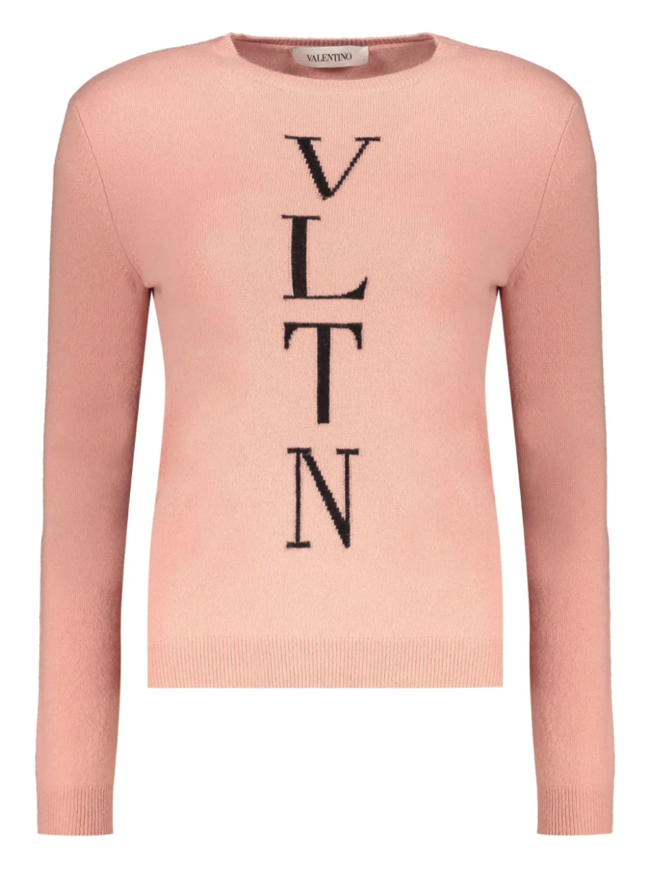 

Джемпер с логотипом, связанный интарсией Valentino Garavani, розовый