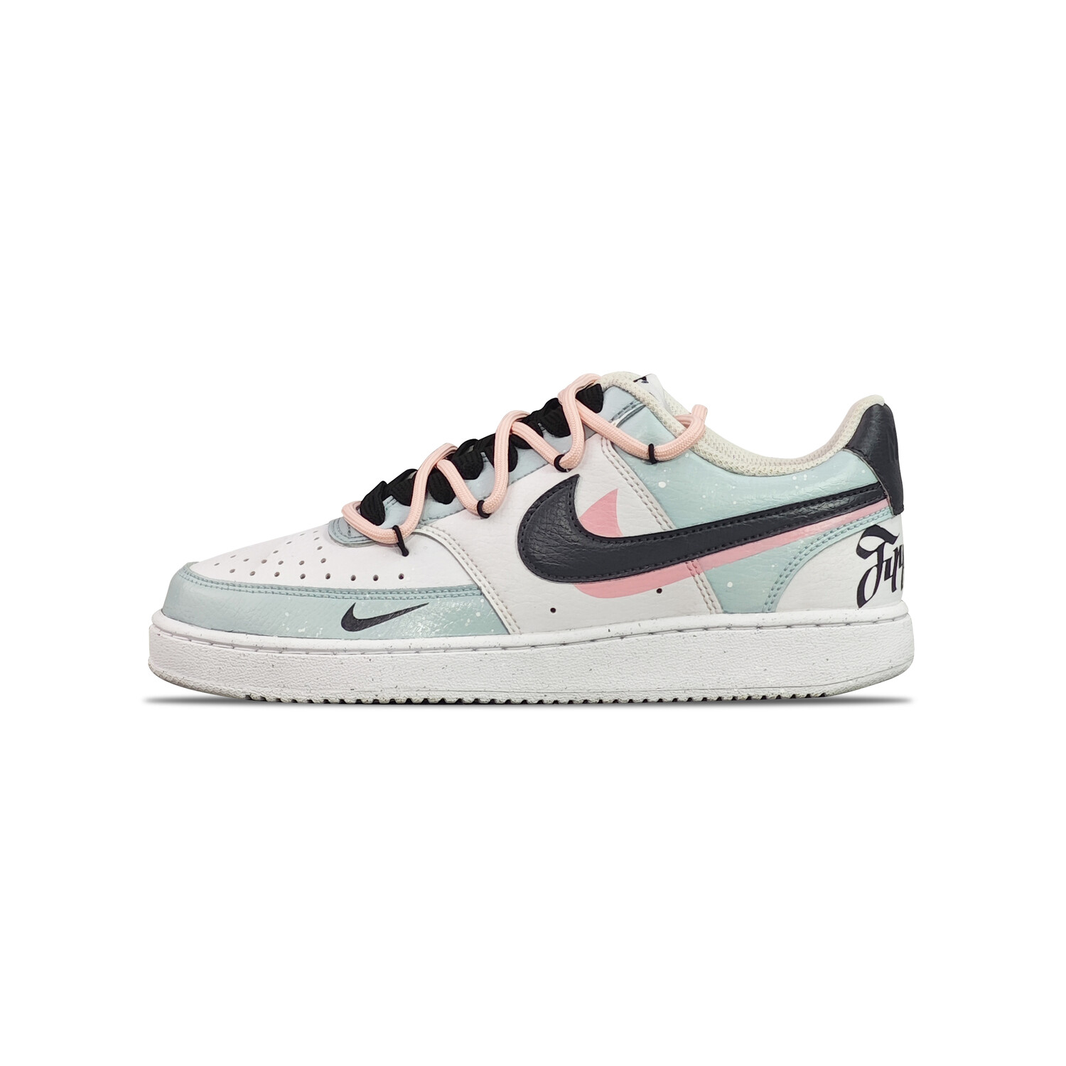 

Кроссовки Nike Court Vision 1 Skateboarding Shoes Men Low-top Blue/White/Pink, голубой, Синий, Кроссовки Nike Court Vision 1 Skateboarding Shoes Men Low-top Blue/White/Pink, голубой
