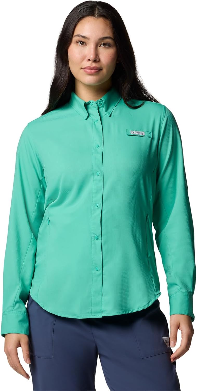 

Columbia Sportswear женская рубашка с длинным рукавом Tamiami II Plus-Size, Glaze Green