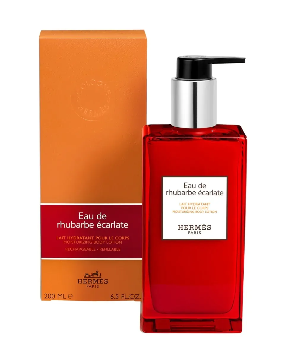 Увлажняющее молочко для тела Eau de Rhubarbe Écarlate 200 мл Hermès — фото 2