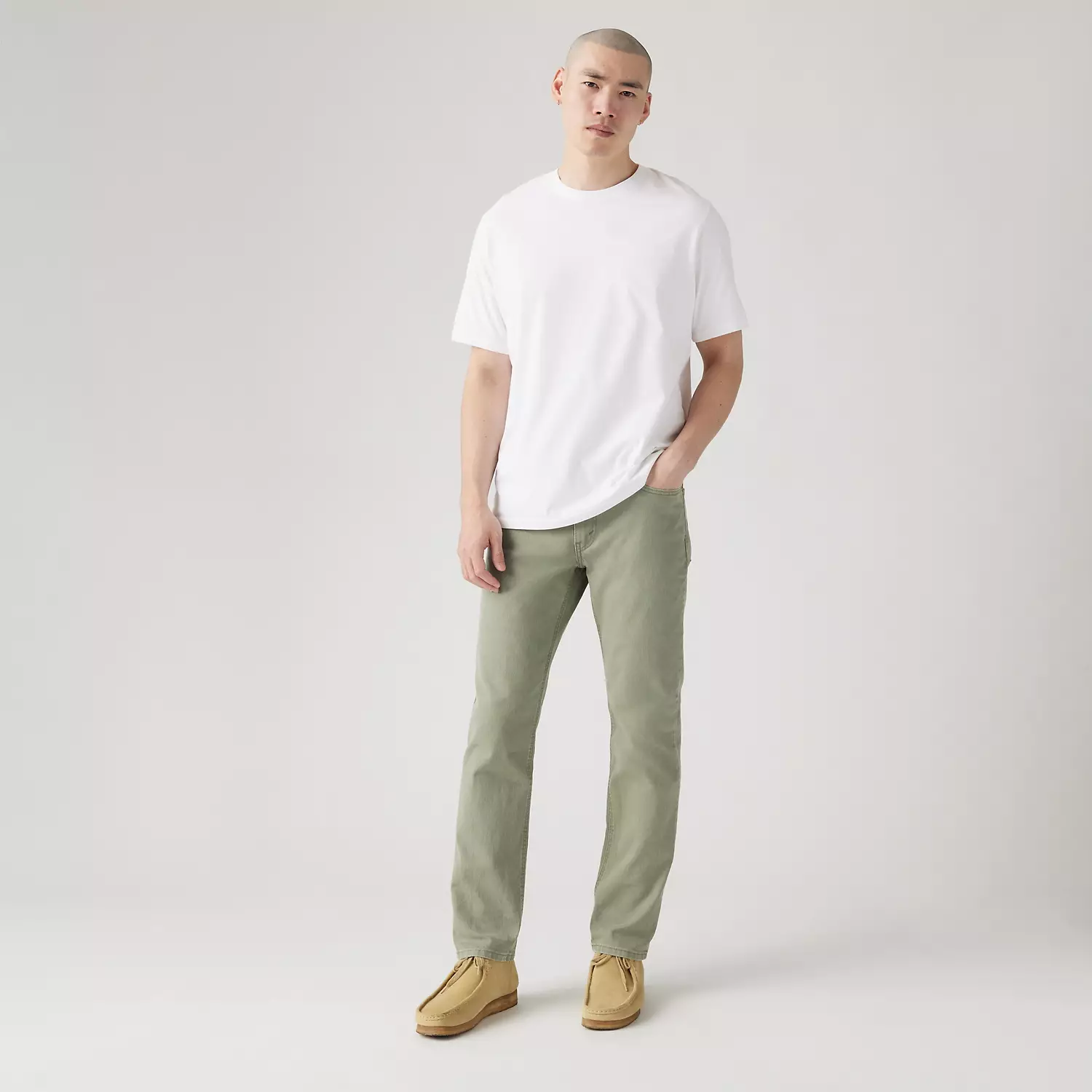 

541 Спортивные зауженные мужские джинсы Levi's, цвет Deep Lichen Green - Green