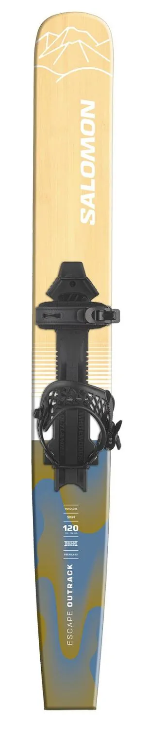 

Универсальные лыжи Escape Outrack с креплениями Whitewoods Outlander Salomon, Madder Brown/Blue/White